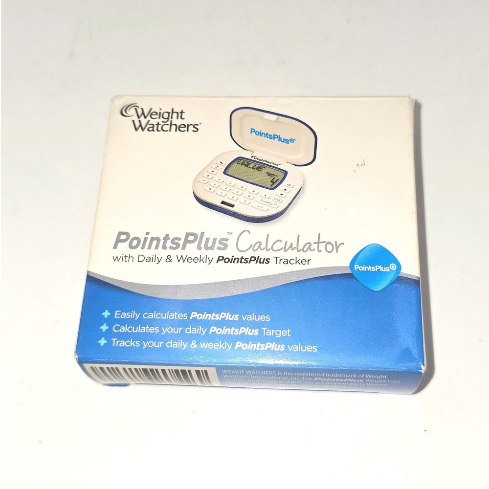 Weight Watchers PointsPlus Calculator Blue White Digital Tracker 2010 Tested